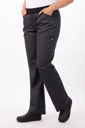 LIGHTWEIGHT SLIM CHEF PANTS WOMENS - 0