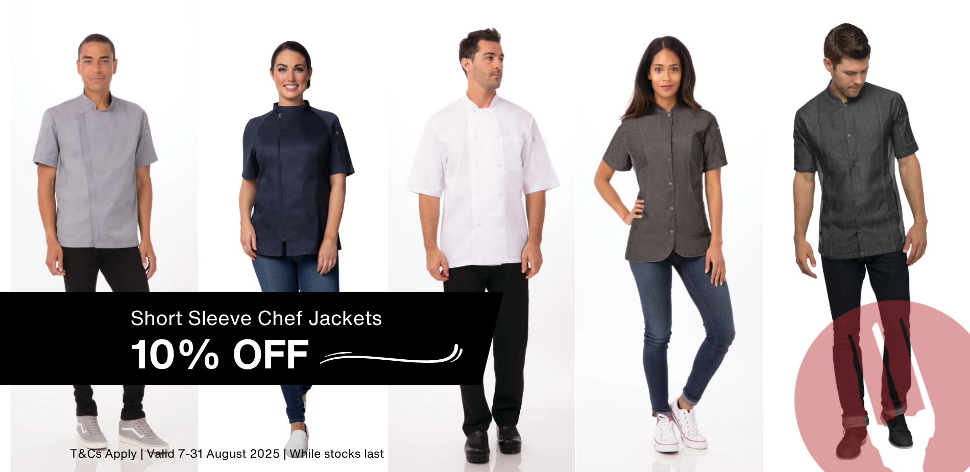 10% off all Short sleeve jackets
