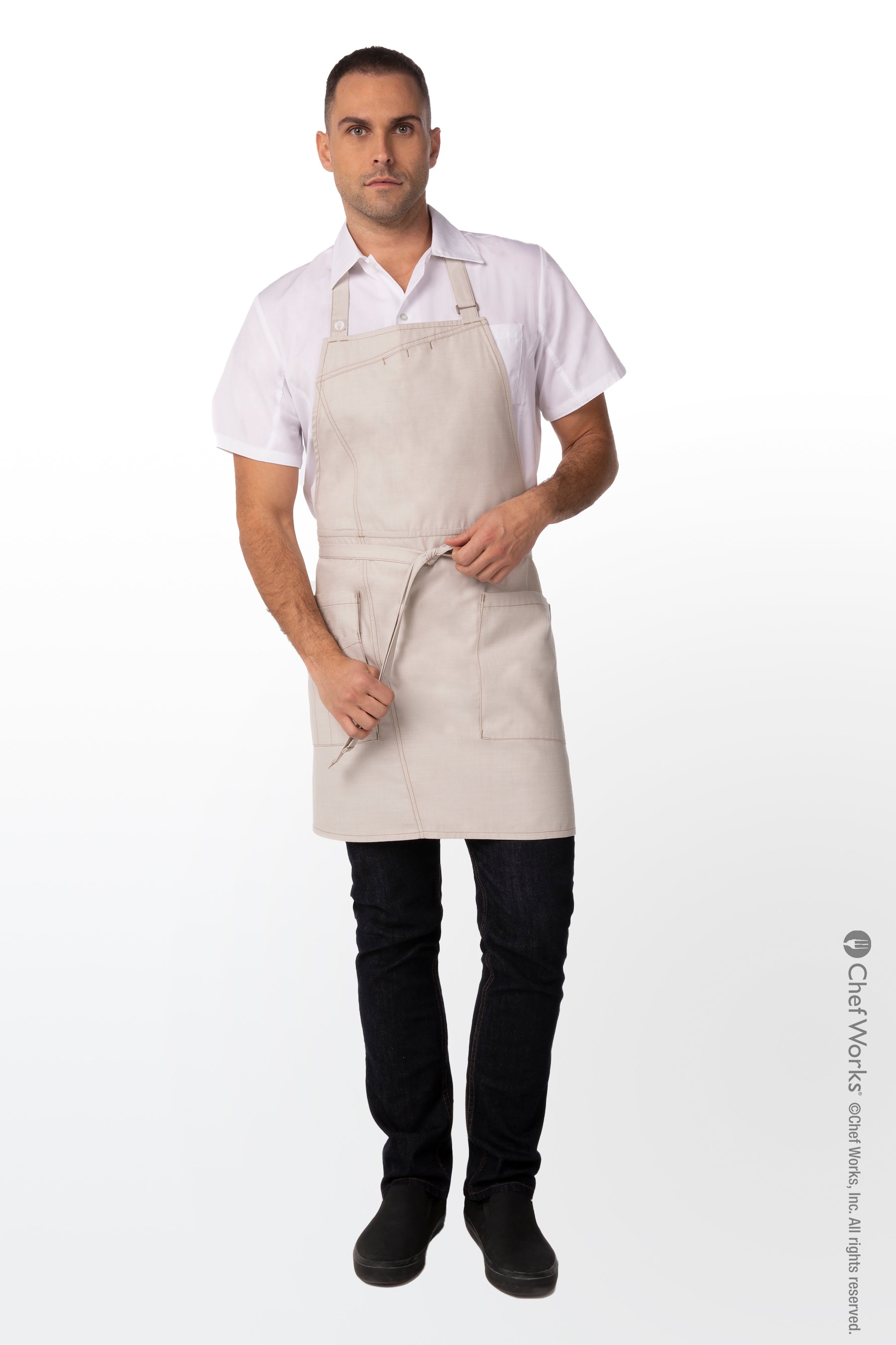 Buy natural MEDFORD BIB APRON