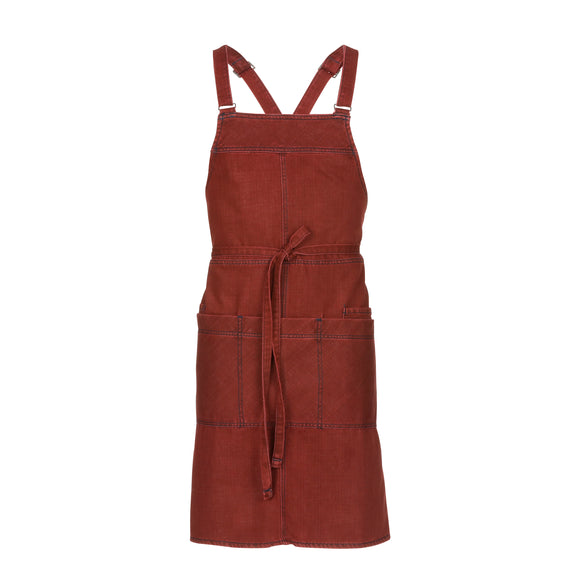 UPTOWN CROSS-BACK BIB APRON