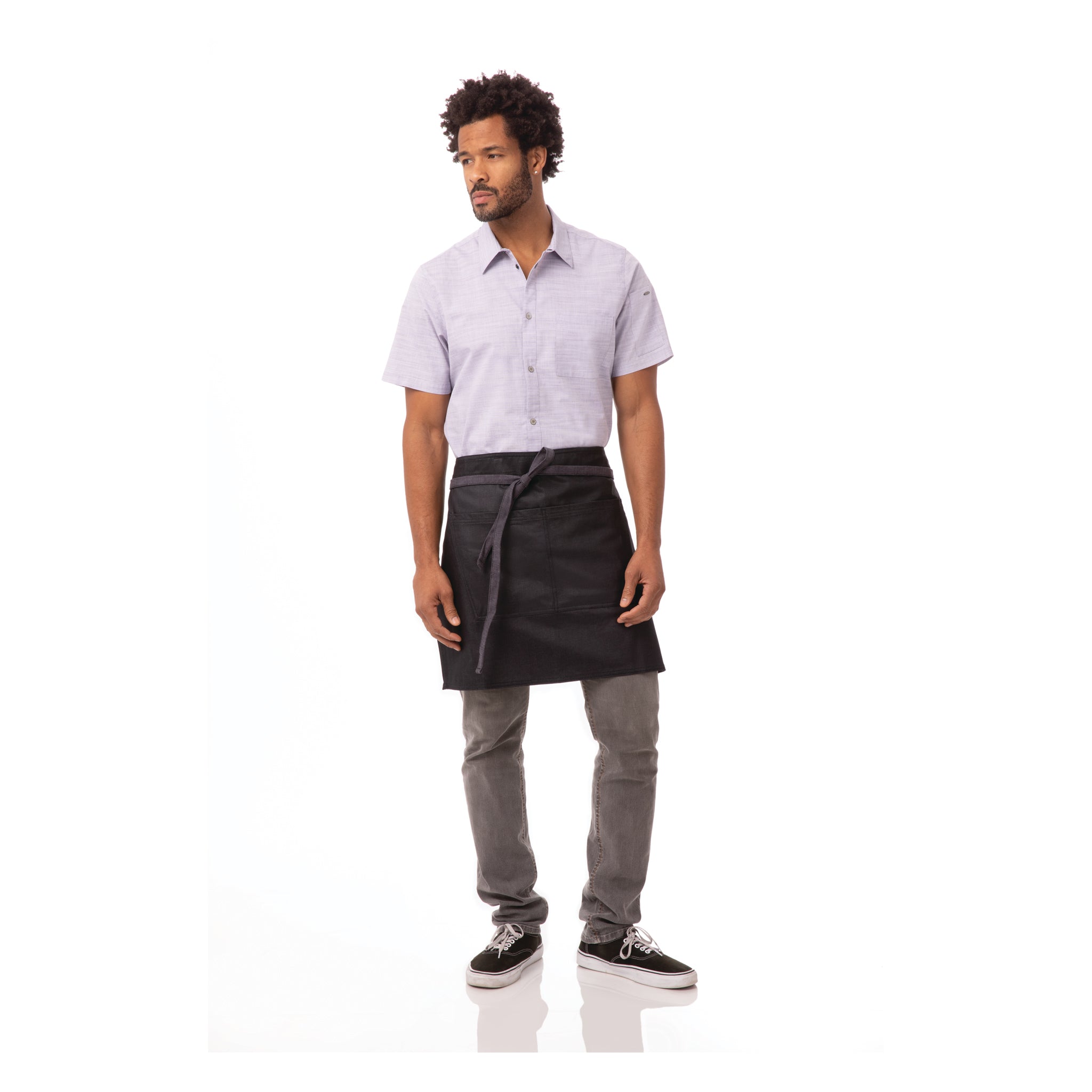 Buy purple-black BOULDER HALF BISTRO APRON