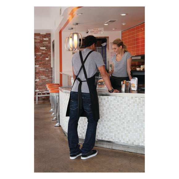 CROSS-BACK BIB APRON