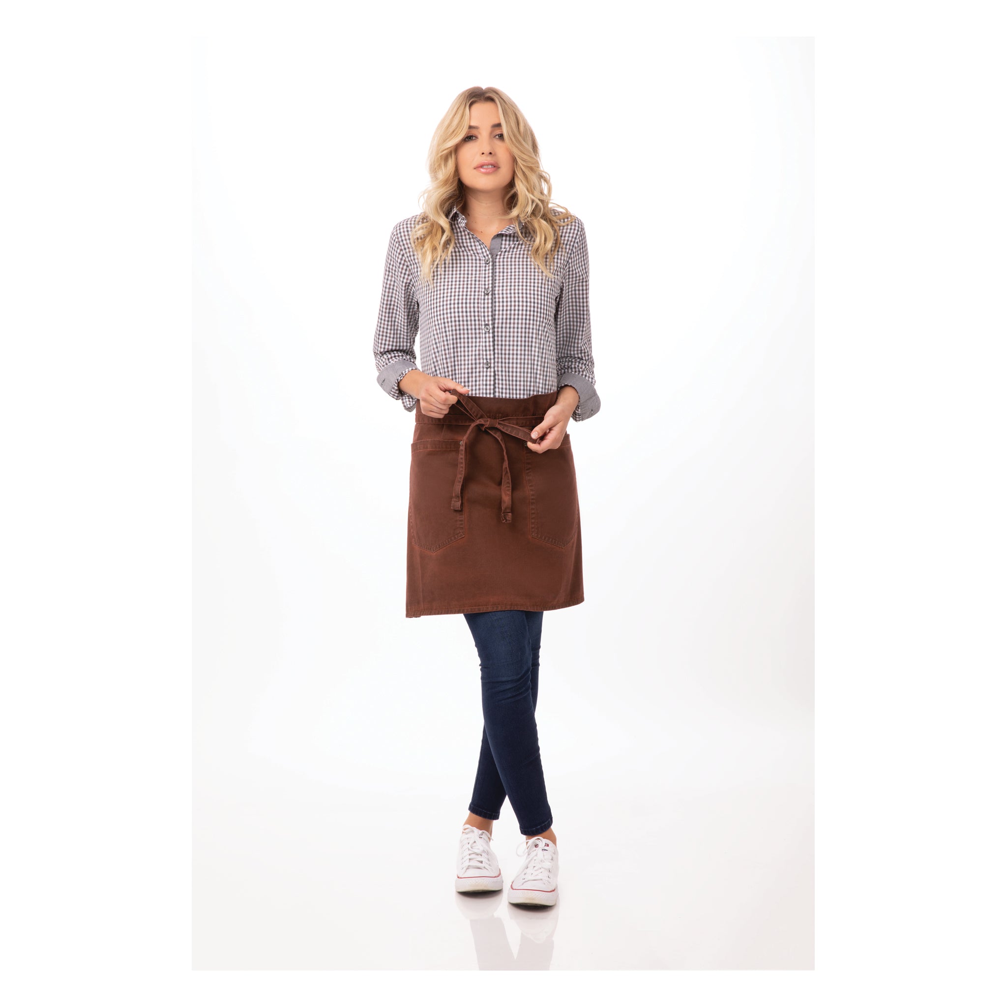 Buy rust DORSET HALF BISTRO APRON