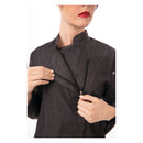 GRAMERCY WOMENS DENIM CHEF COAT BLACK-3