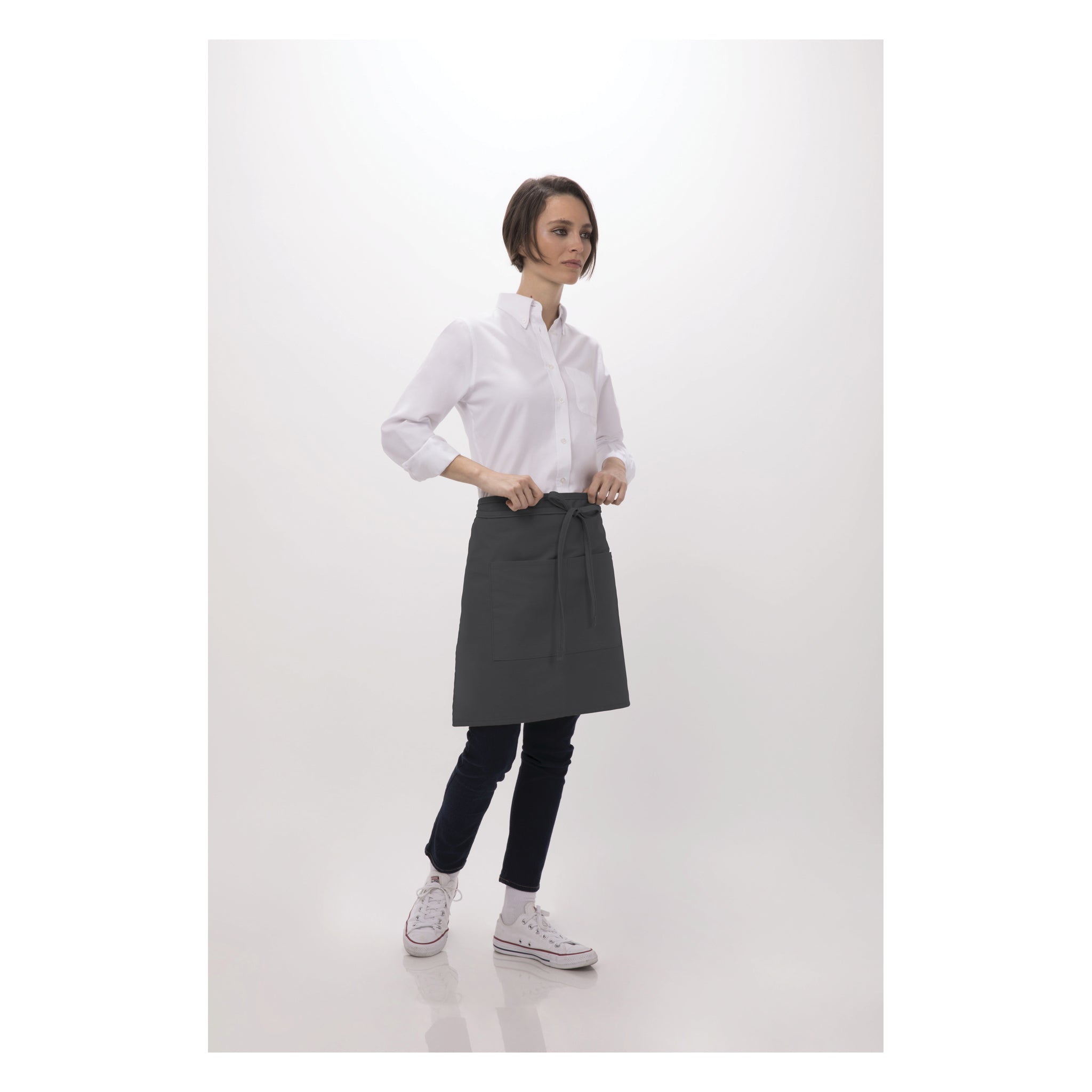 Buy dark-grey HALF BISTRO APRON