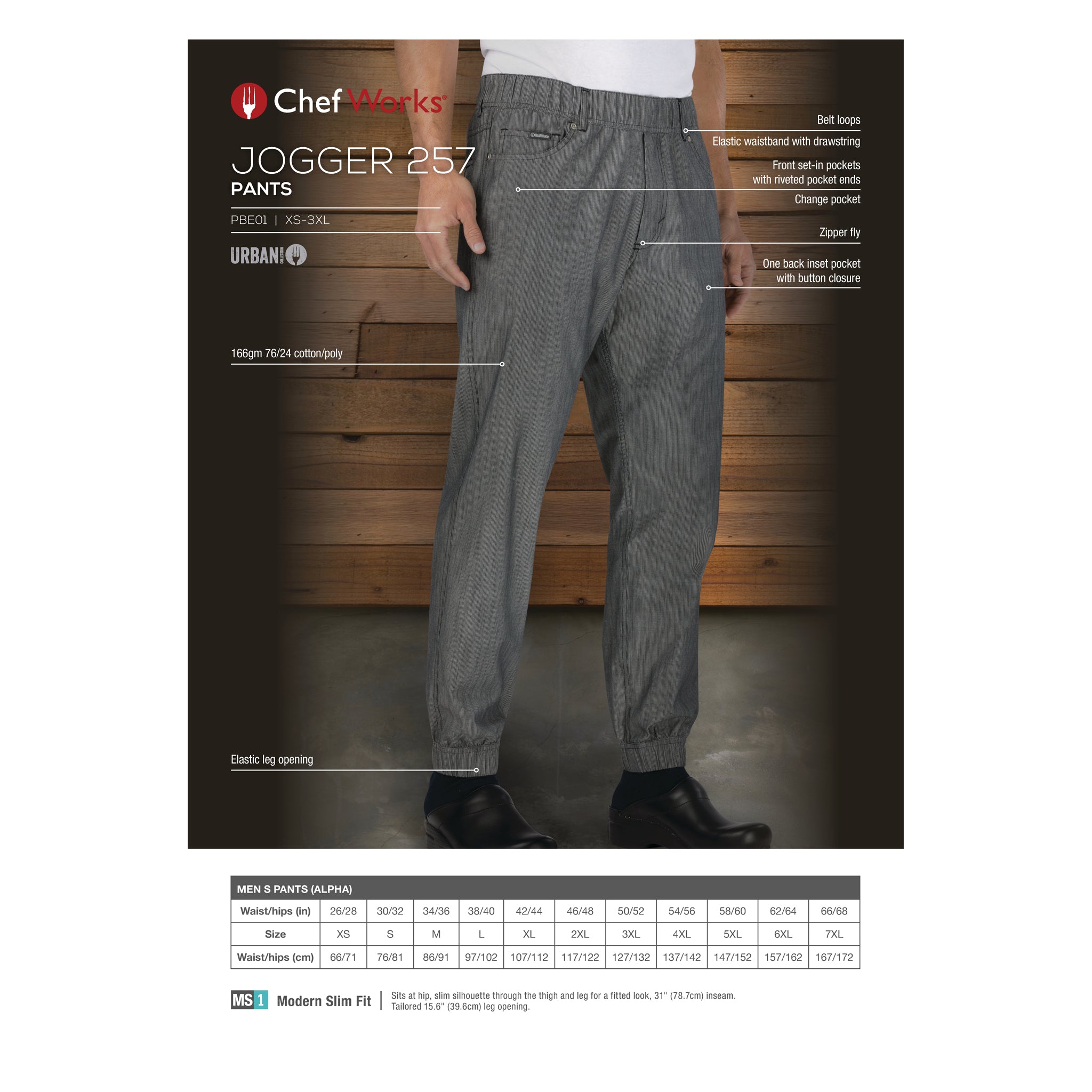 JOGGER 257 CHEF PANTS
