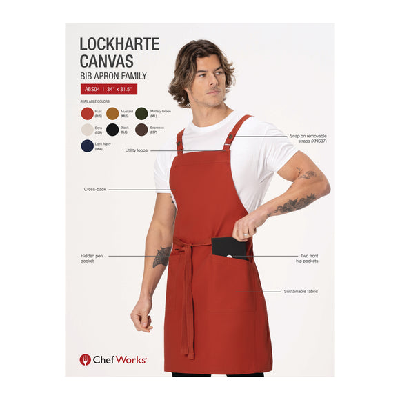CROSS-BACK STRAPS FOR LOCKHARTE BIB APRON