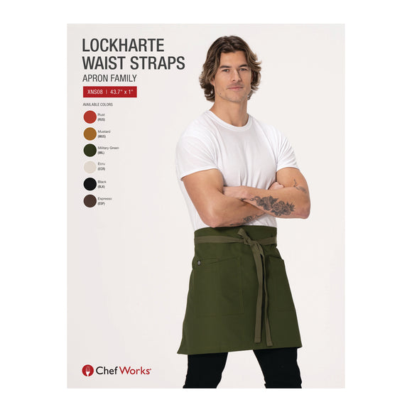 STRAPS FOR LOCKHARTE HALF BISTRO APRON