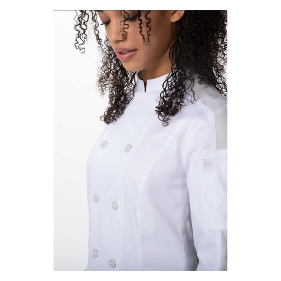 MOJAVE WOMENS CHEF COAT L/S