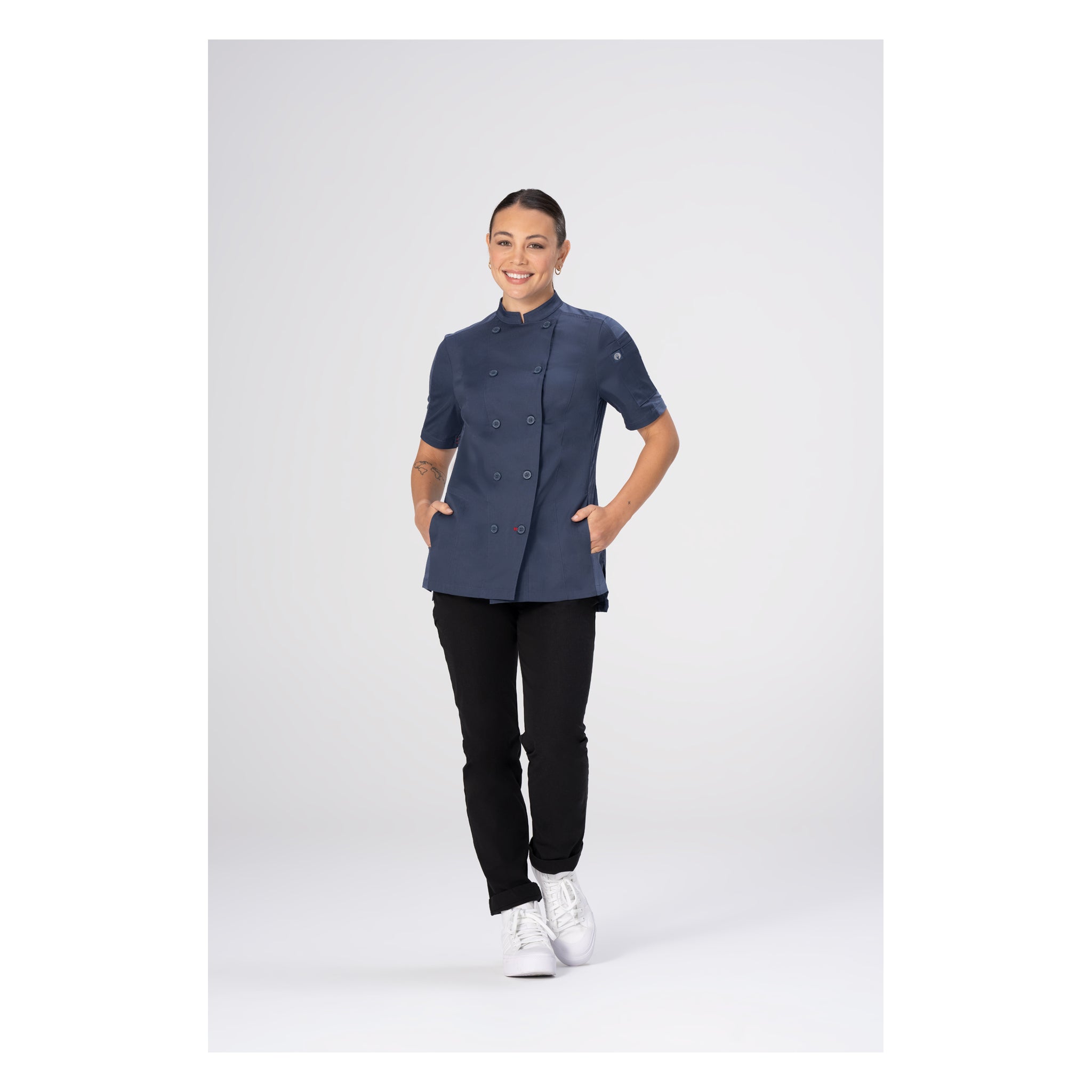 MOJAVE WOMENS CHEF COAT S/S