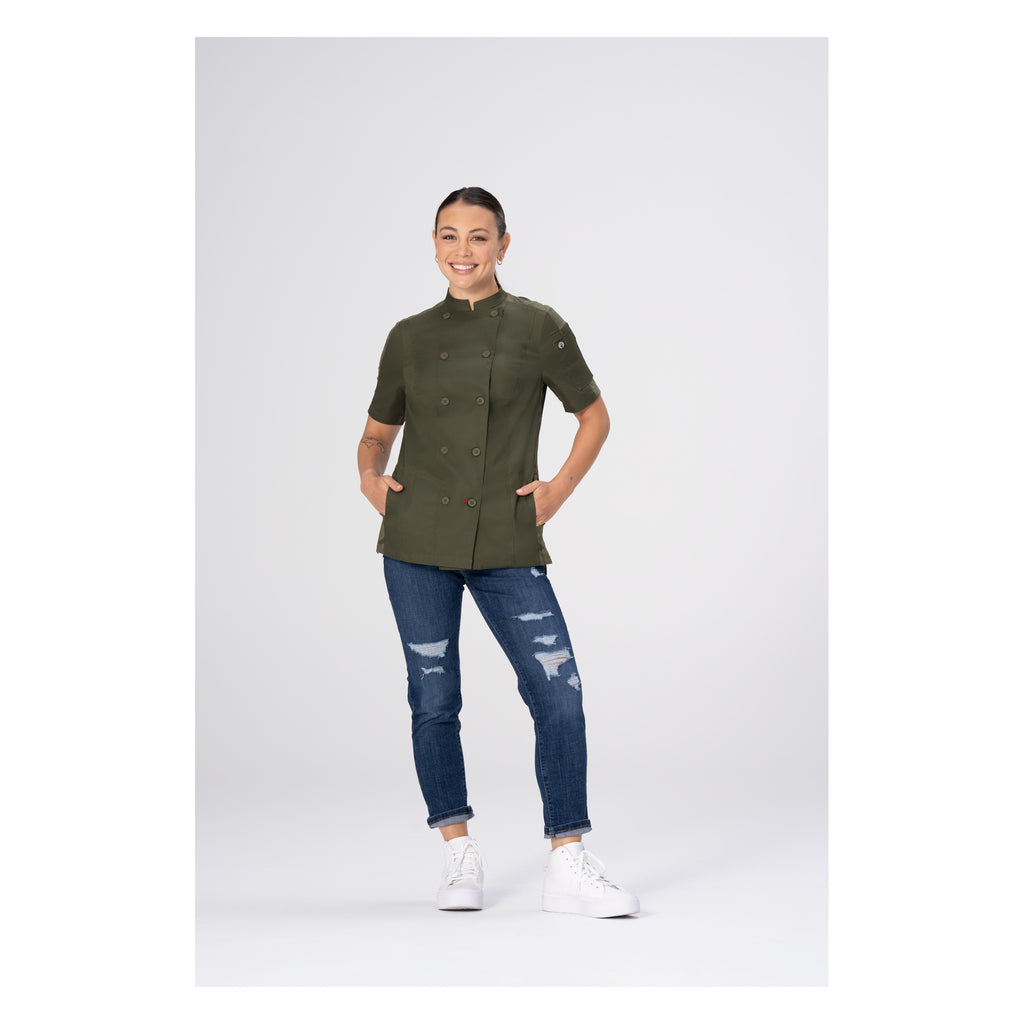 MOJAVE WOMENS CHEF COAT S/S