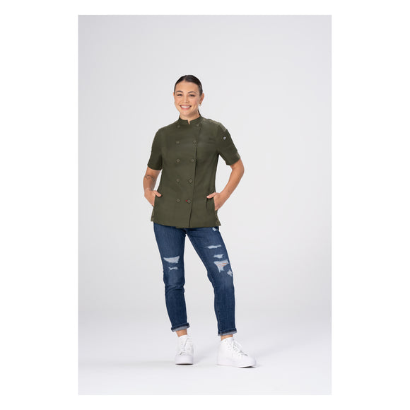 MOJAVE WOMENS CHEF COAT S/S