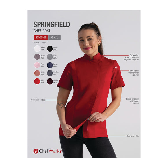 SPRINGFIELD WOMENS CHEF COAT