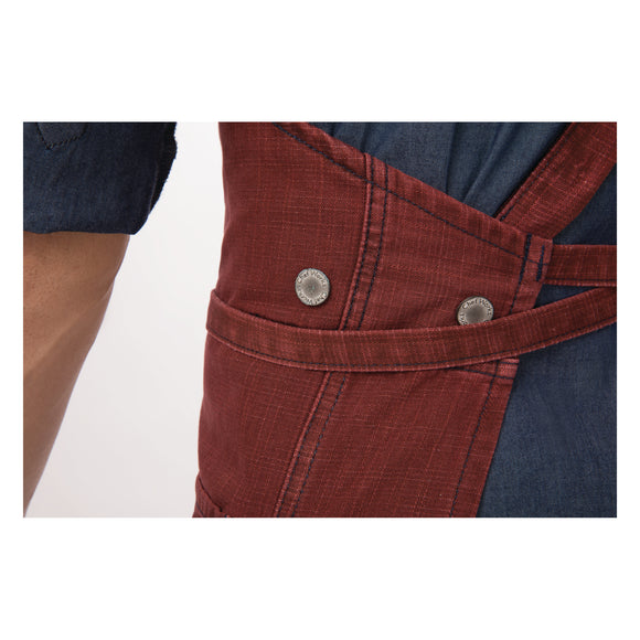 UPTOWN CROSS-BACK BIB APRON