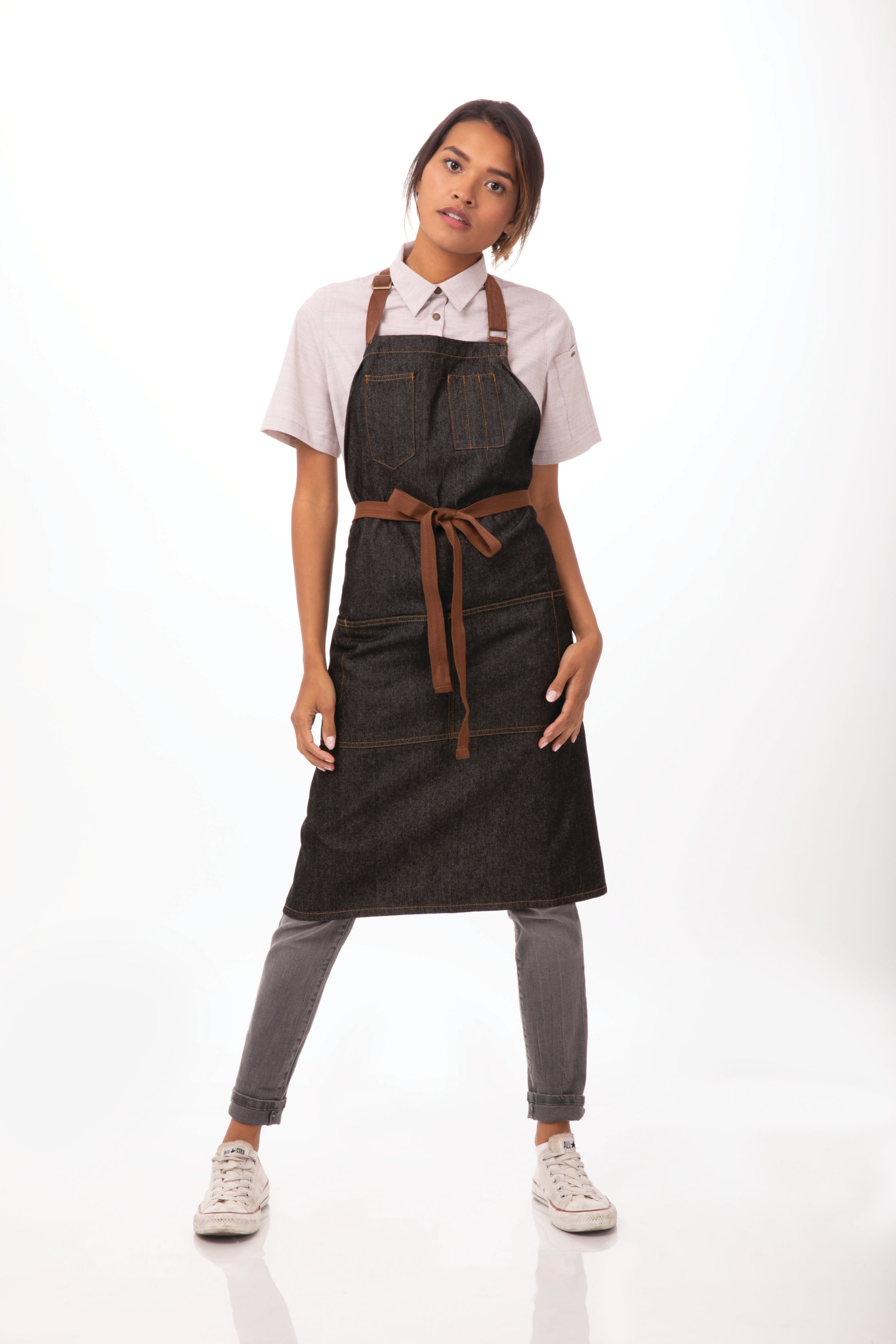 Buy black MEMPHIS BIB APRON