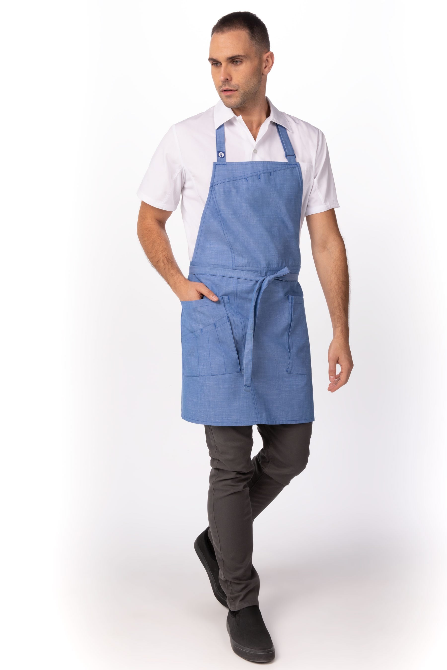 Buy french-blue MEDFORD BIB APRON