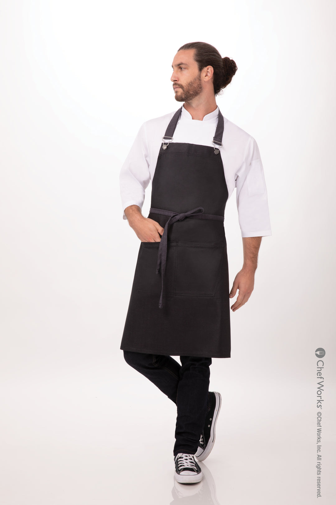 Buy purple-black BOULDER BIB APRON