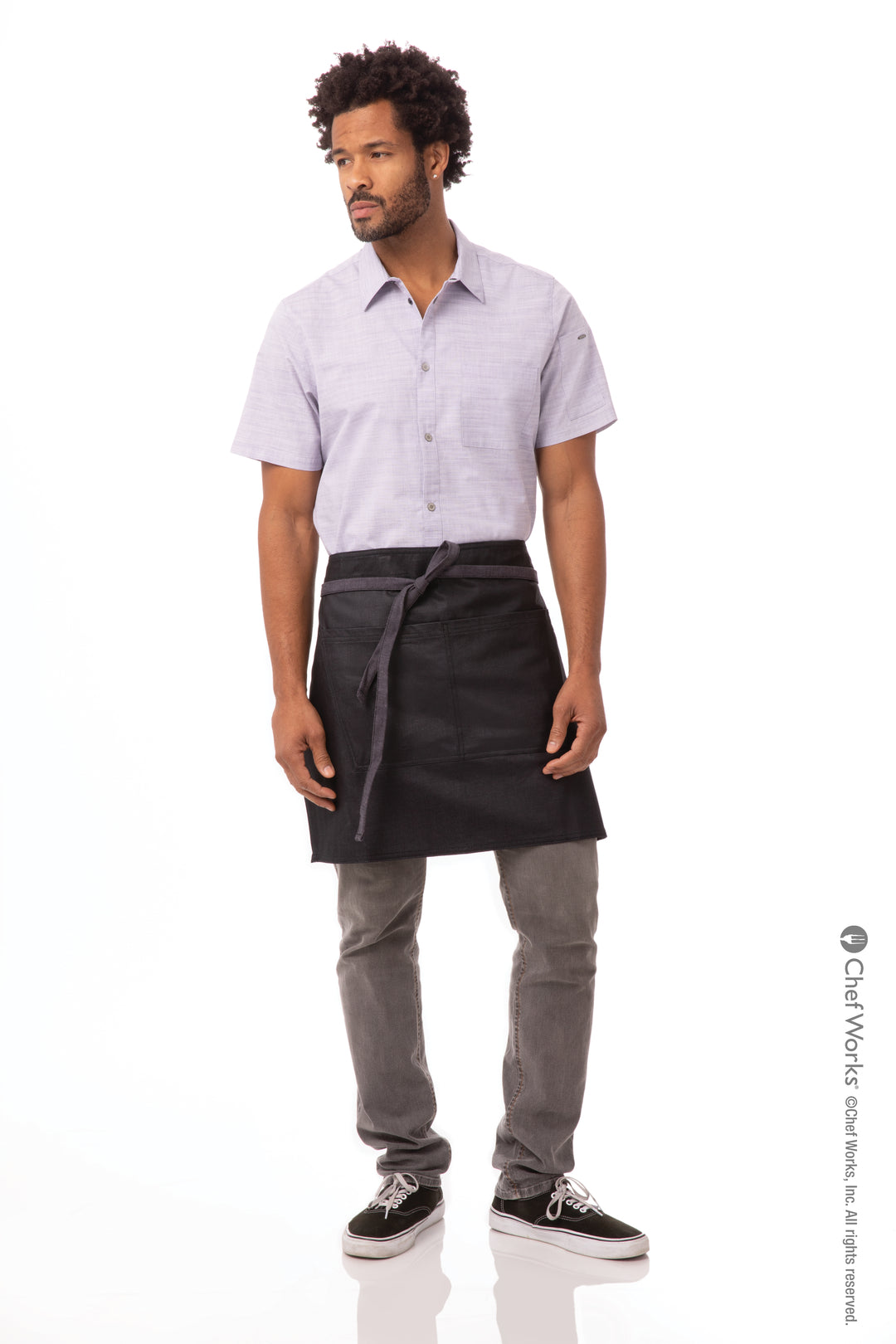 Buy purple-black BOULDER HALF BISTRO APRON