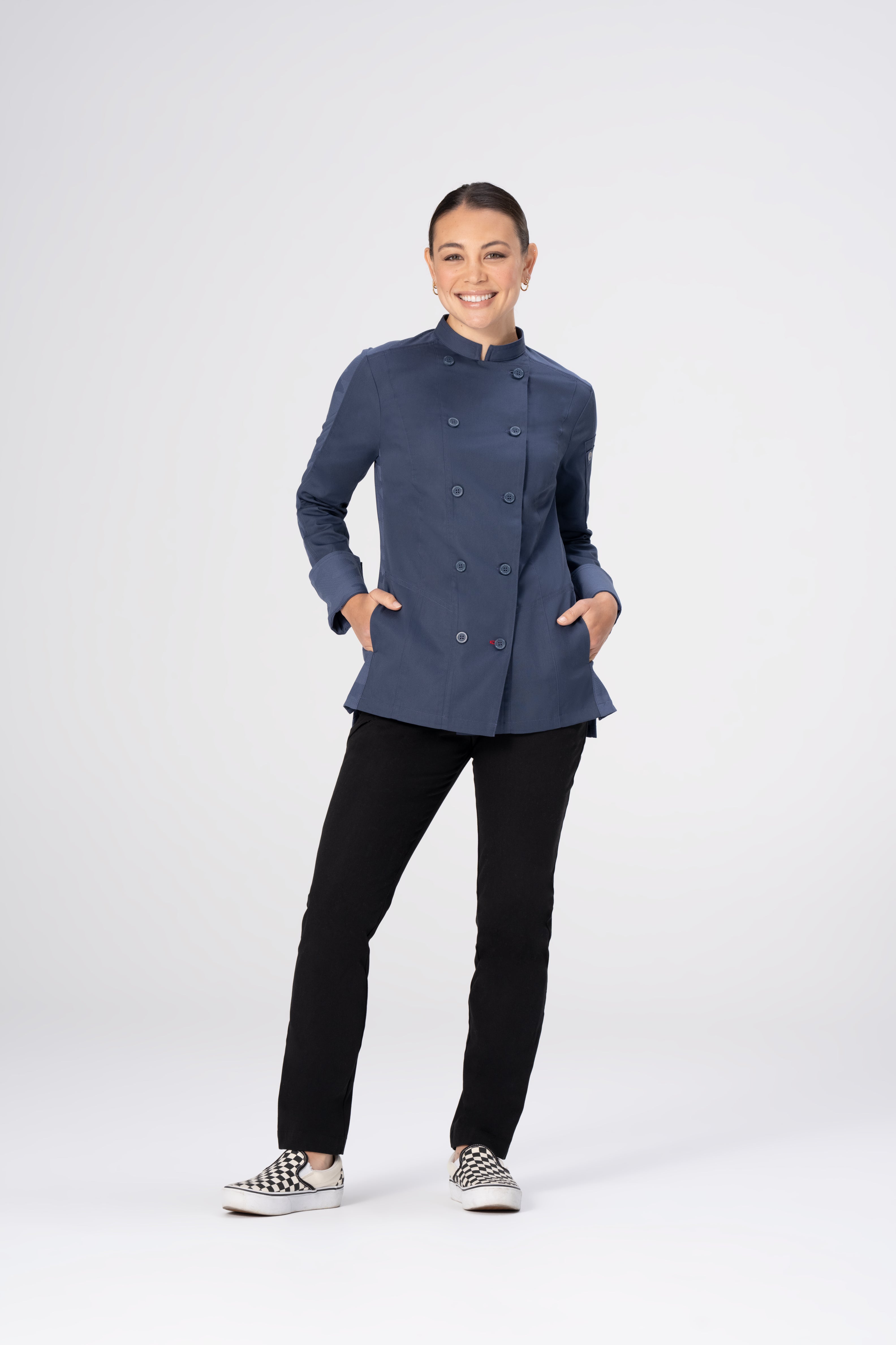 Buy air-force-blue MOJAVE WOMENS CHEF COAT L/S