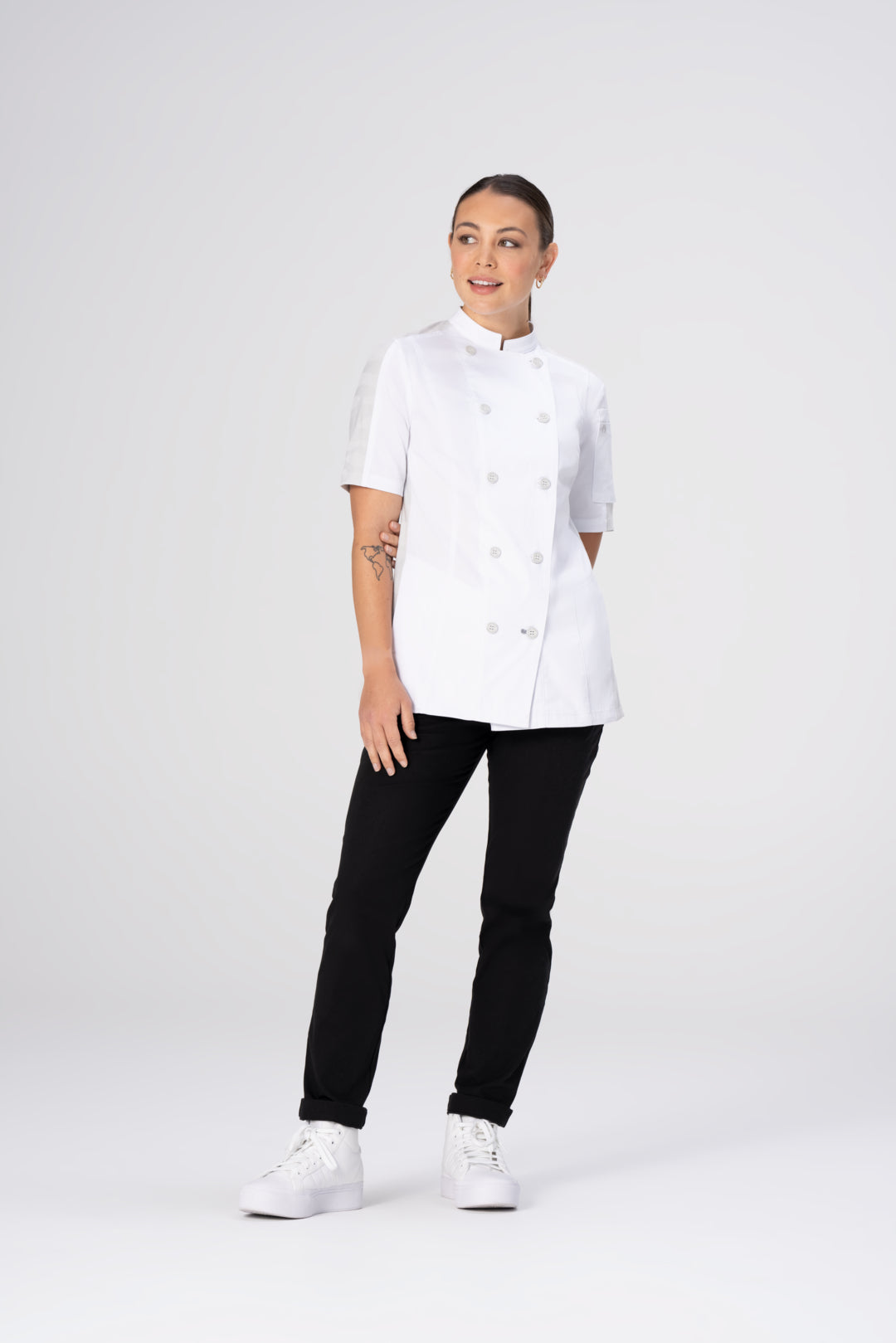 MOJAVE WOMENS CHEF COAT S/S